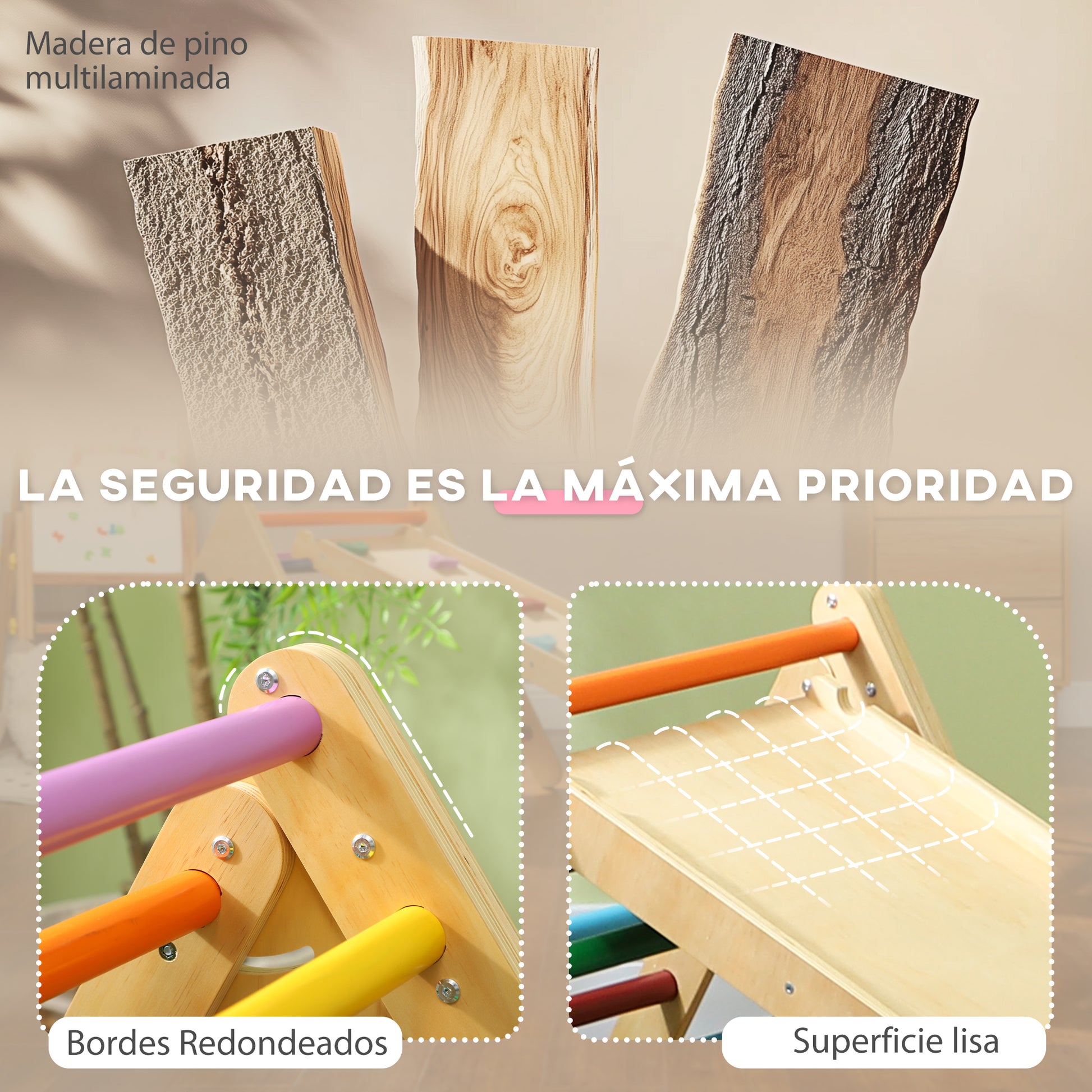 Aiyaplay 3 En 1 Triángulo De Escalada Montessori_4