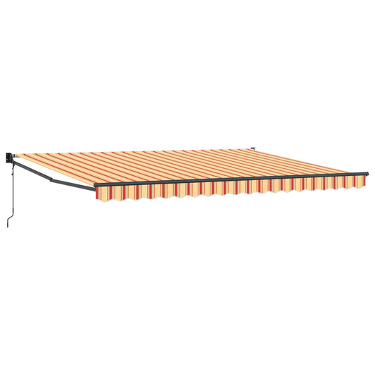 Toldo Retráctil Amarillo Y Naranja 450 X 300 X 165 Cm_0