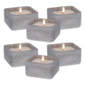Well Home - Pack 6 Velas Led Cuadrarda Gris