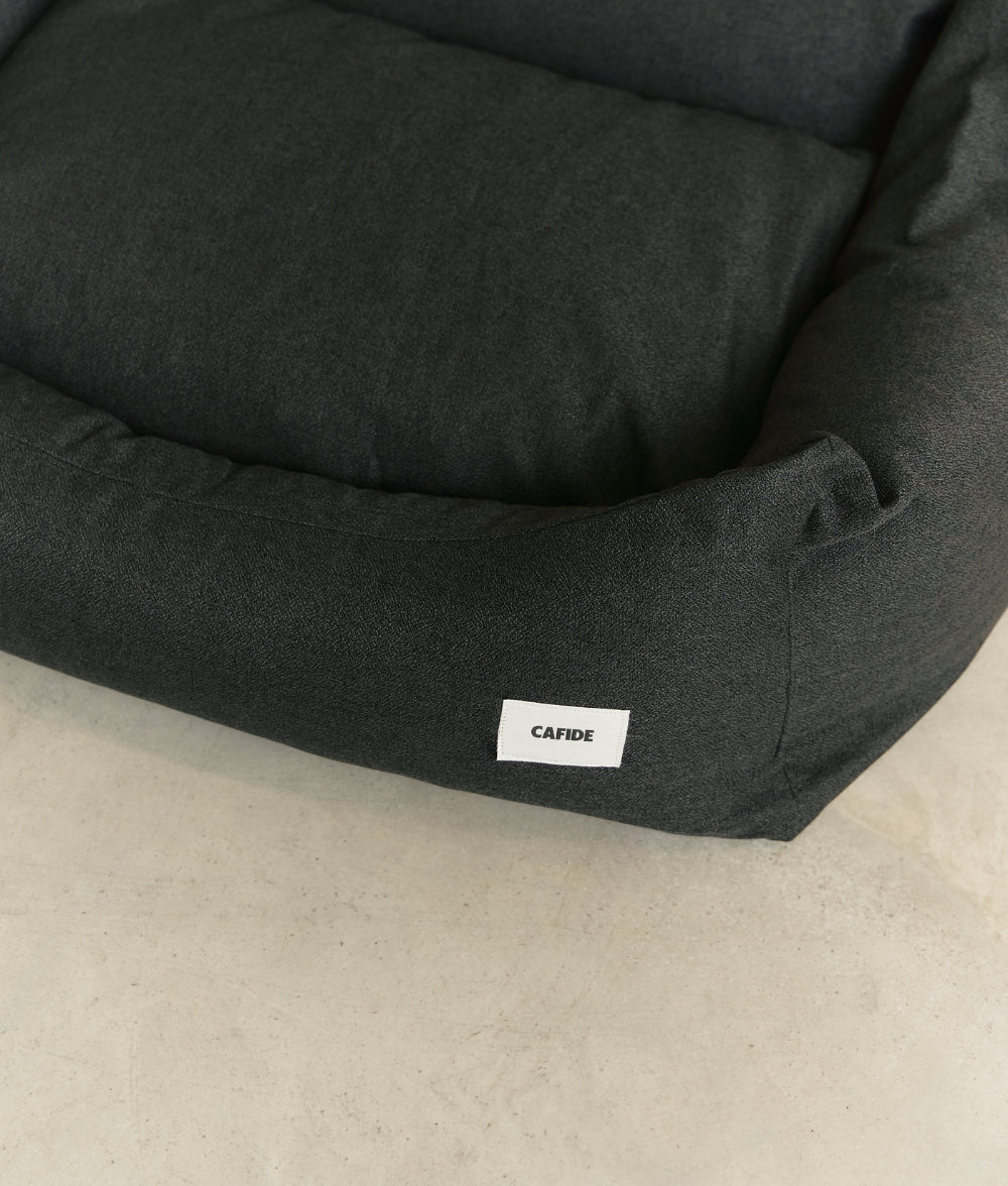 Cafide Cama De Material Reciclado Para Perro Con Tejido Basic Antracita. Modelo Snozy._1