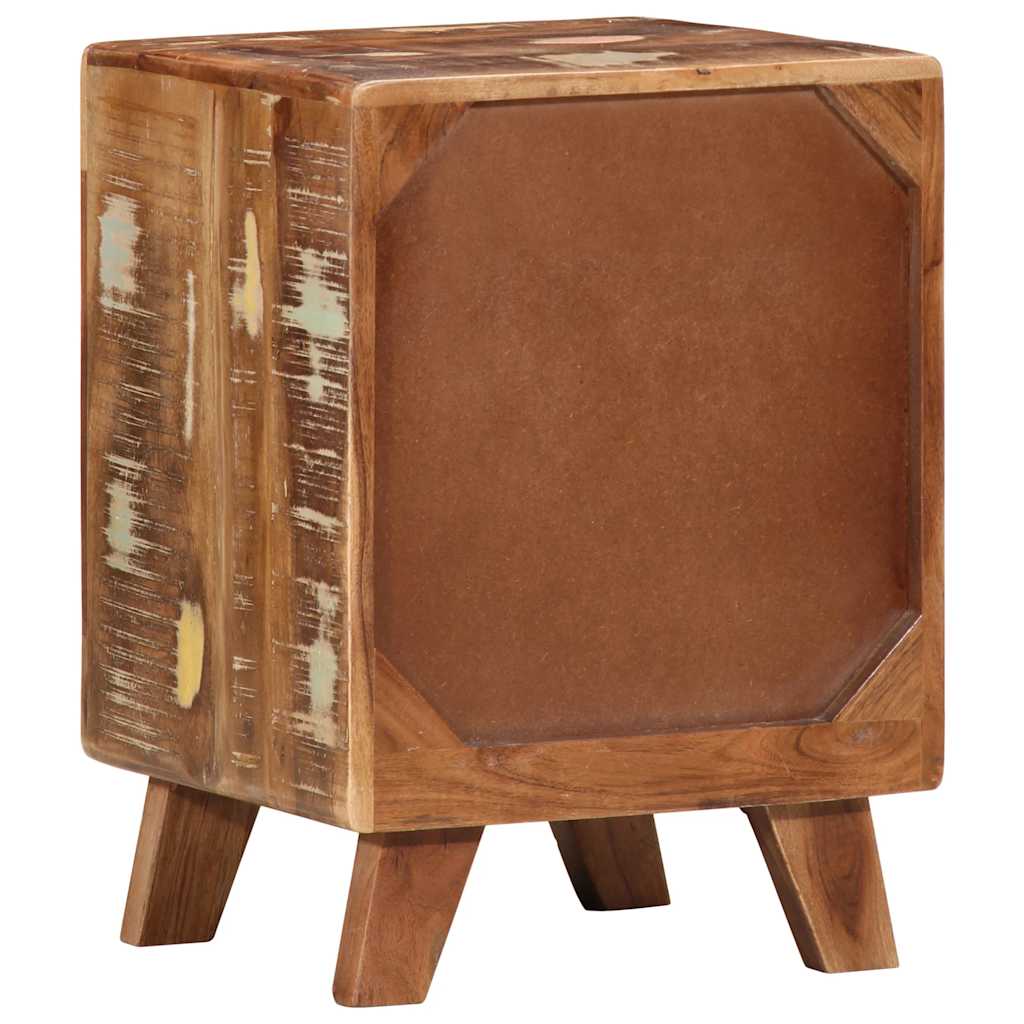 Mesilla De Noche 2 Uds 37x32x50 Cm Madera Maciza Reciclada_2