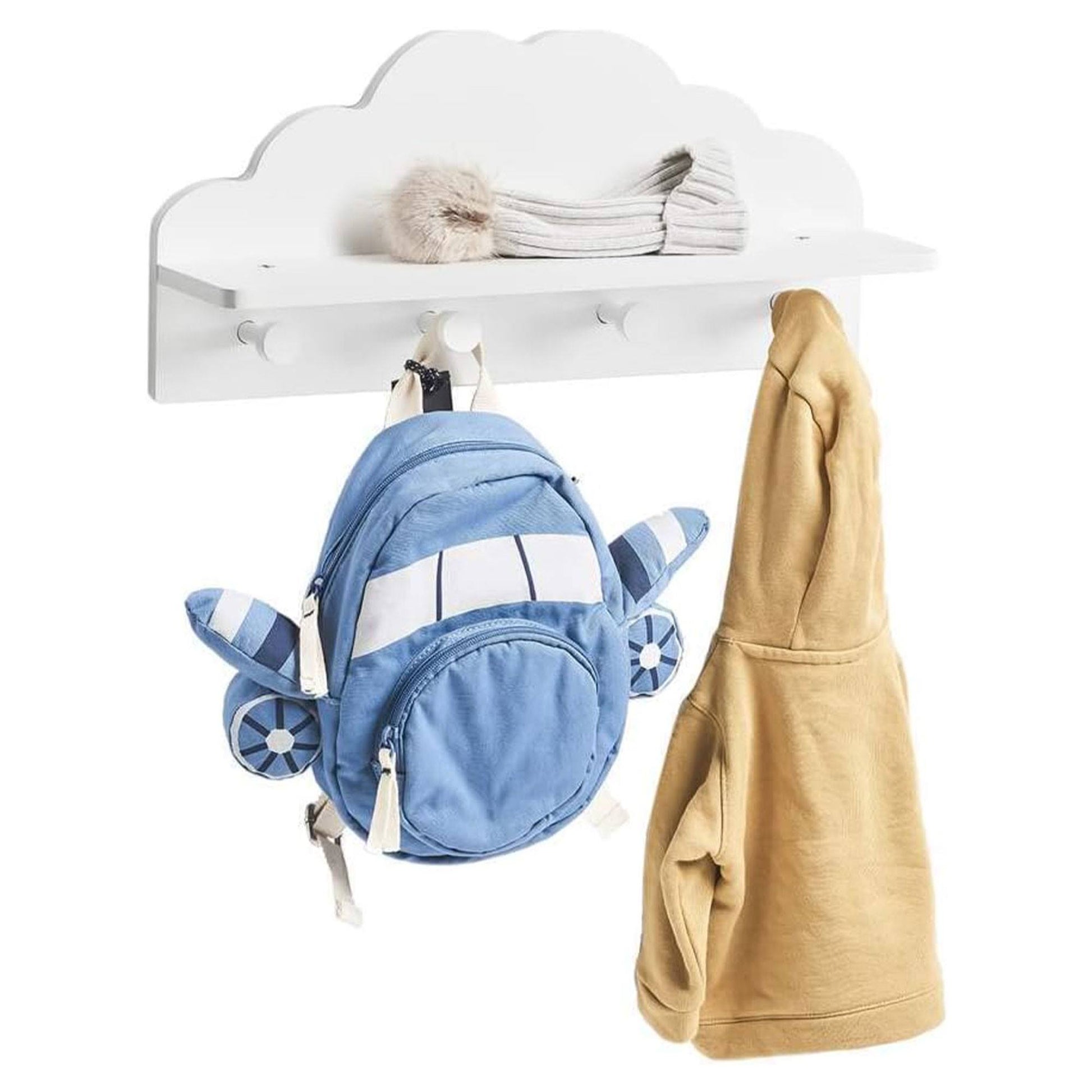 Well Home - Perchero Infantil nube Color Blanco