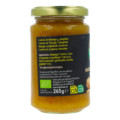 Compota de Naranja y Jengibre BIO Biocop, 265 g