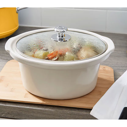 Olla Cocción Lenta Retro, 3,5l, Recipiente Extraíble Antiadherente Cerámica Libre Pfoa, Vintage Swan Sf17021gneu Verde_3