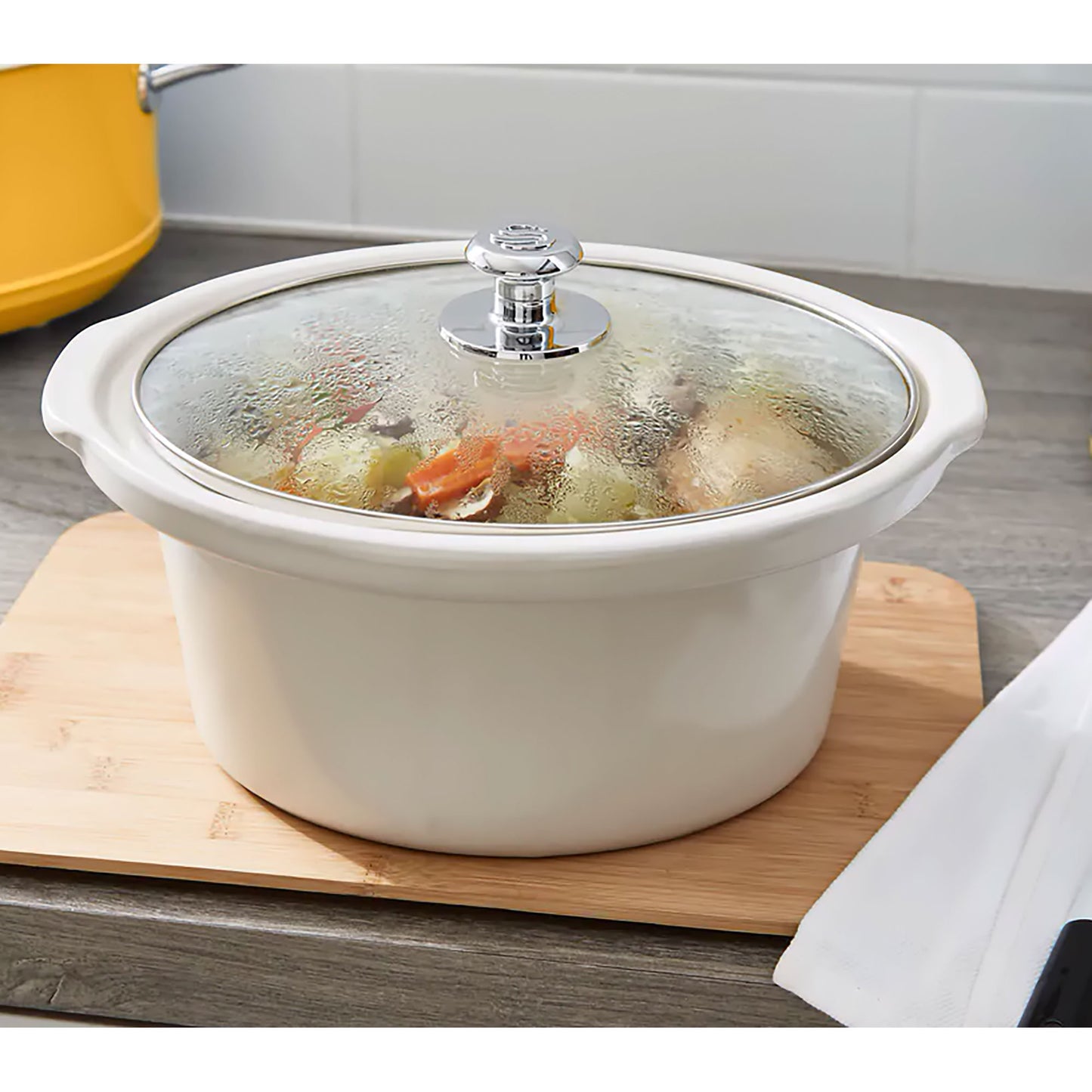 Swan Retro Olla Cocción Lenta, 3,5l, Recipiente Extraíble Antiadherente Cerámica Libre Pfoa, Vintage, Sf17021gneu, Verde_3
