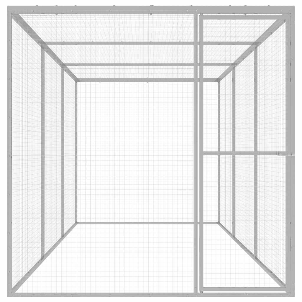 Vidaxl Jaula Para Gatos Acero Galvanizado 4,5x1,5x1,5 M_1