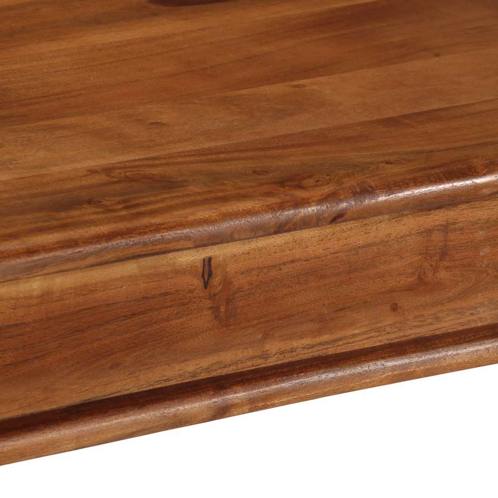 Mesa De Comedor Madera Maciza De Acacia 80x80x77 Cm_4