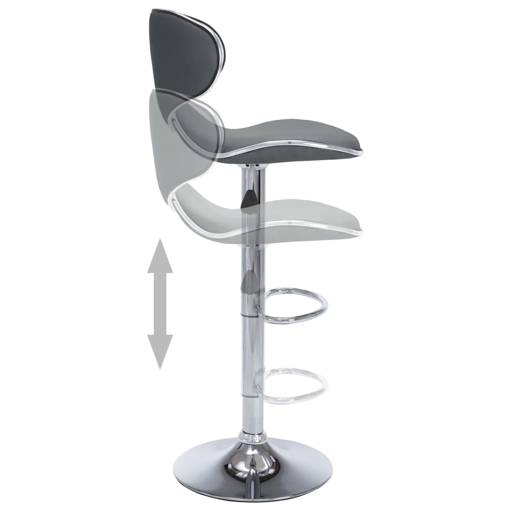 323648 Bar Stools 2 Pcs Grey Faux Leather_3