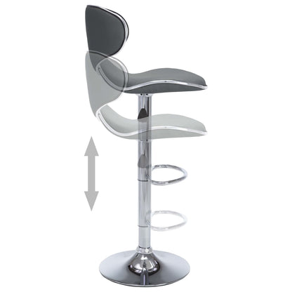 323648 Bar Stools 2 Pcs Grey Faux Leather_3