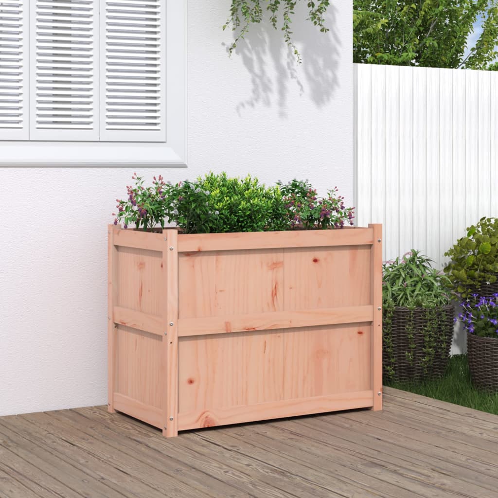 Jardinera Madera Maciza De Abeto Douglas 90x50x70 Cm_1