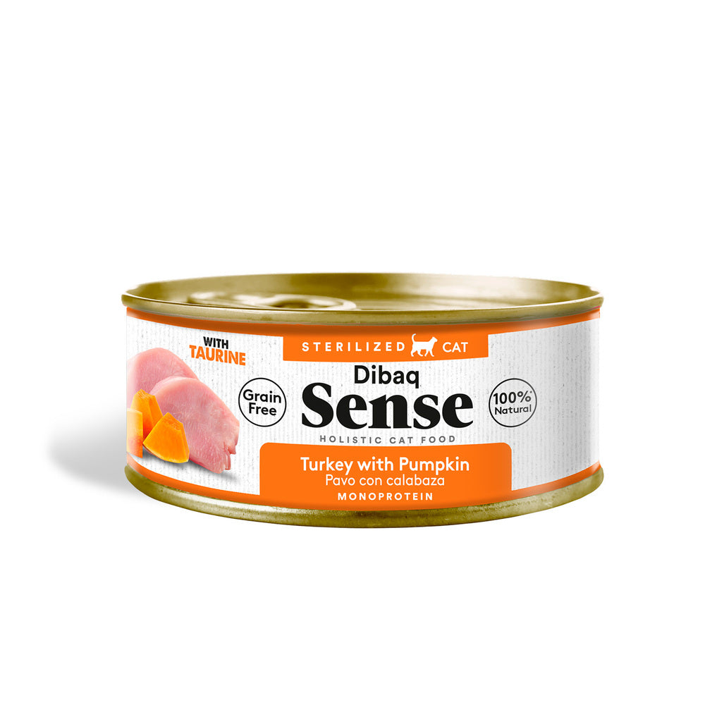 Dibaq Sense Cat Esterilizado Pavo Con Calabaza (70 G X 12 Uds)_1