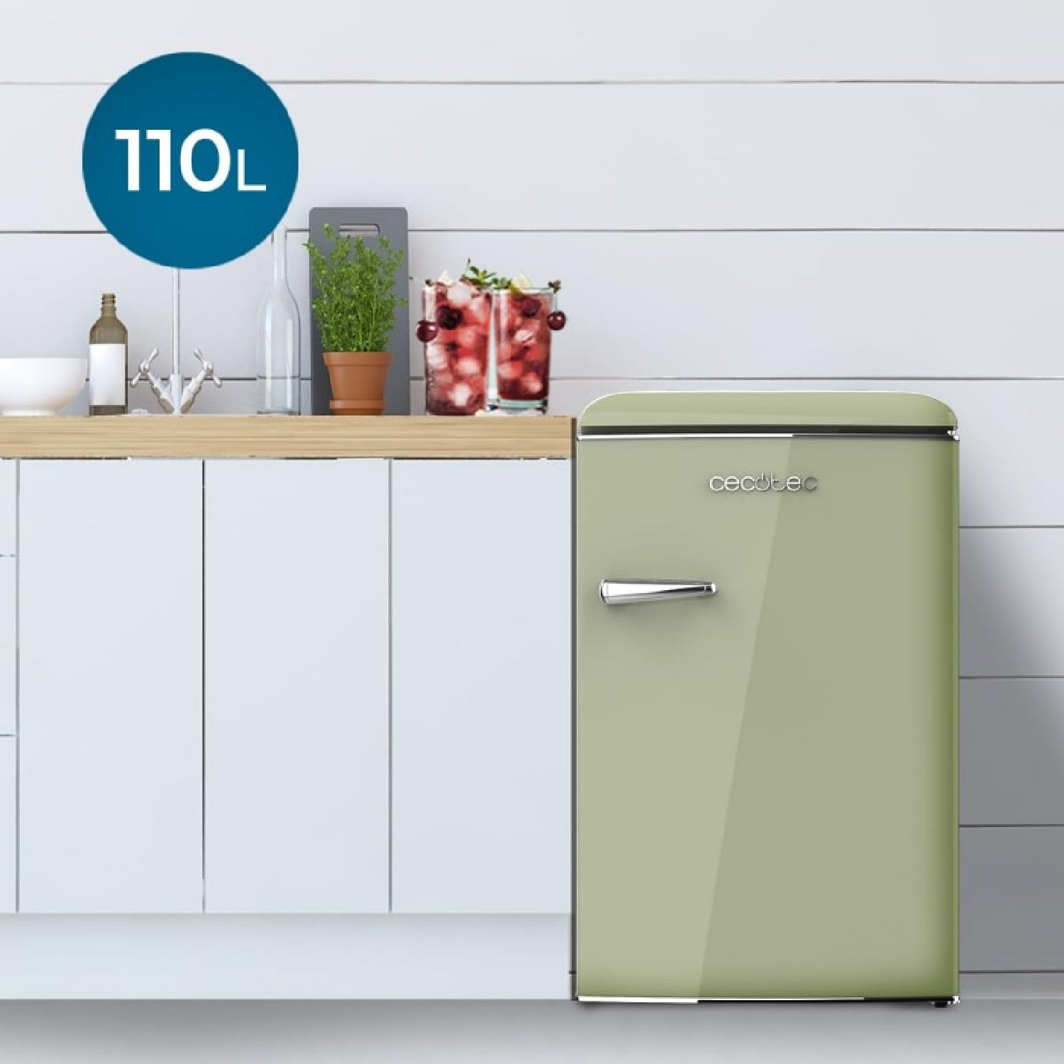 Cecotec Frigorífico Retro Bolero Coolmarket Tt Origin 110 Green E_3