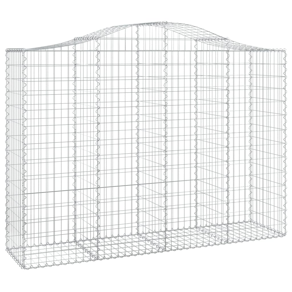 Cestas Gaviones 6 Uds Forma De Arco Hierro 200x50x140/160 Cm_2