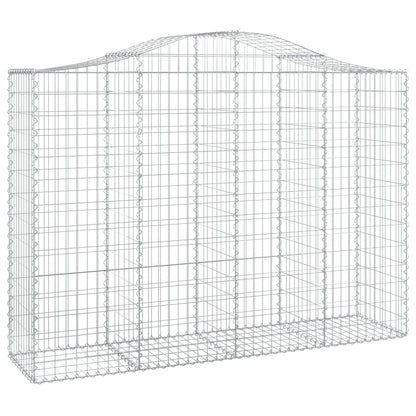 Cestas Gaviones 6 Uds Forma De Arco Hierro 200x50x140/160 Cm_2