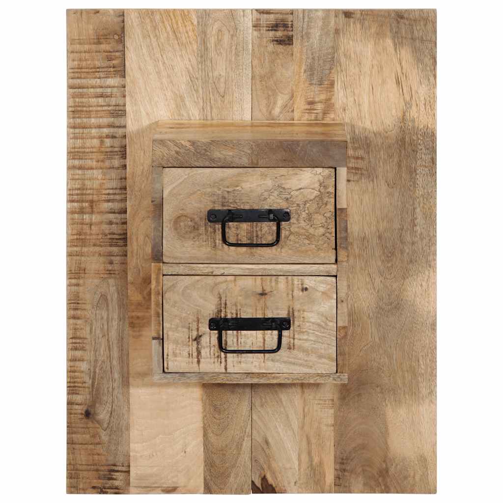 Mesita De Noche Madera Maciza De Mango 60x32x80 Cm_0