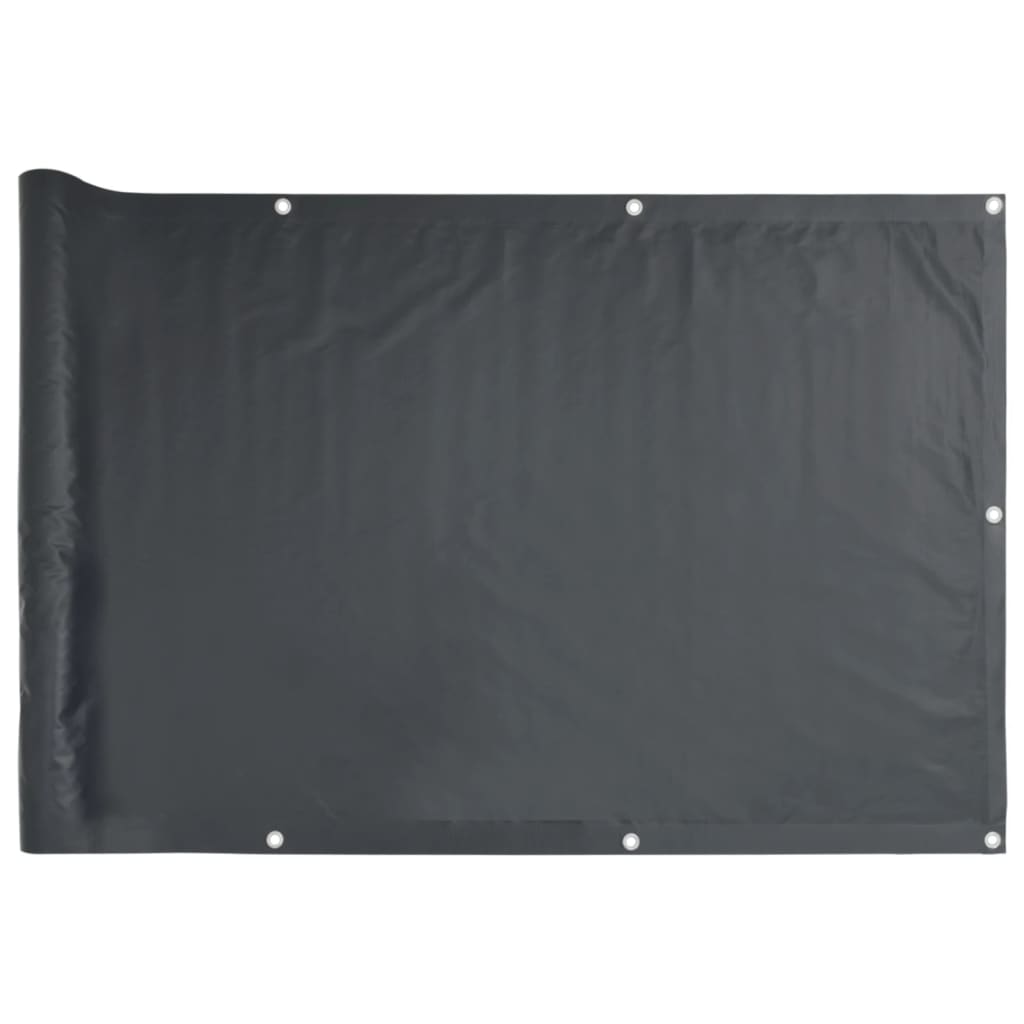 Pantalla De Privacidad De Balcón Pvc Gris Antracita 800x120 Cm / Vetonek_0