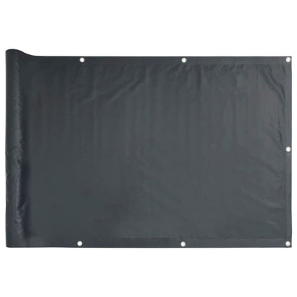 Pantalla De Privacidad De Balcón Pvc Gris Antracita 800x120 Cm / Vetonek_0