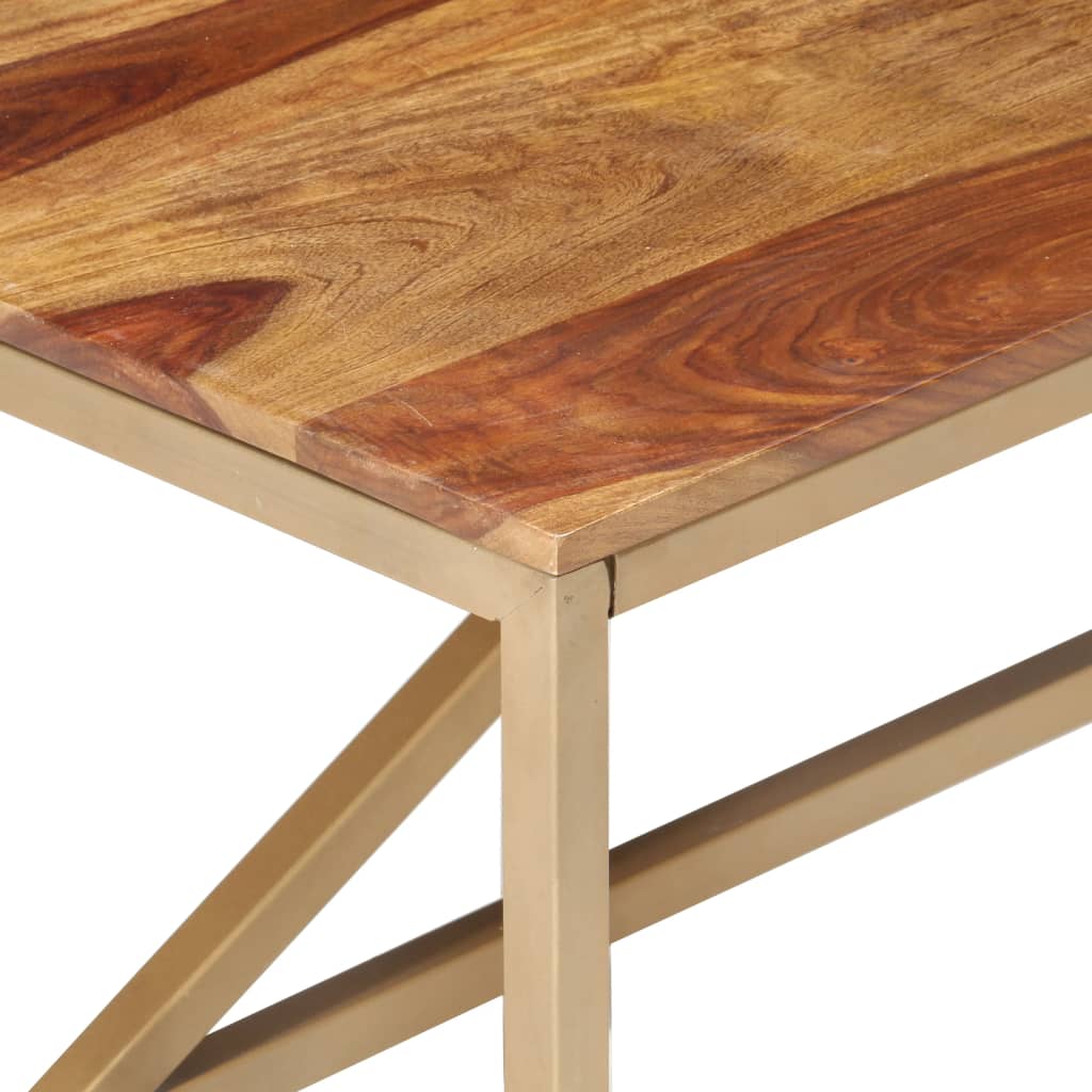 Mesa Auxiliar De Madera Maciza 60x60x40 Cm_3