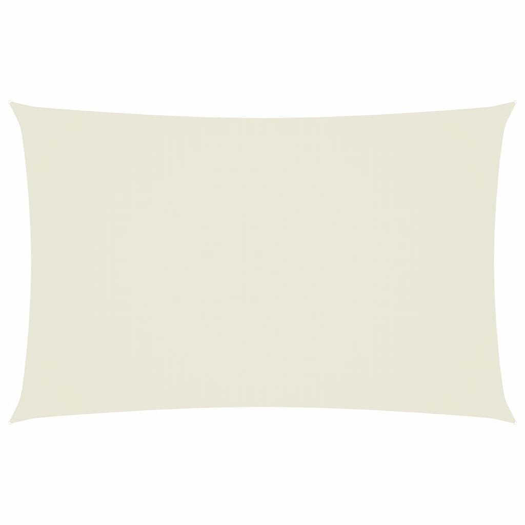 Vidaxl Toldo De Vela Rectangular Tela Oxford Color Crema 2x4,5 M_0