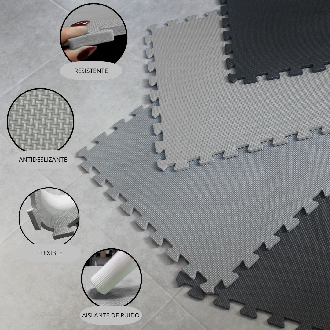 Tatami Puzzle 1cm 60x60cm – Pack 4 Uds (t60-4) Gris Jowy_3