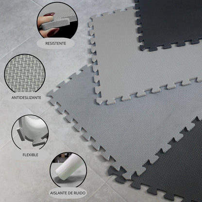 Tatami Puzzle 1cm 60x60cm – Pack 4 Uds (t60-4) Gris Jowy_3