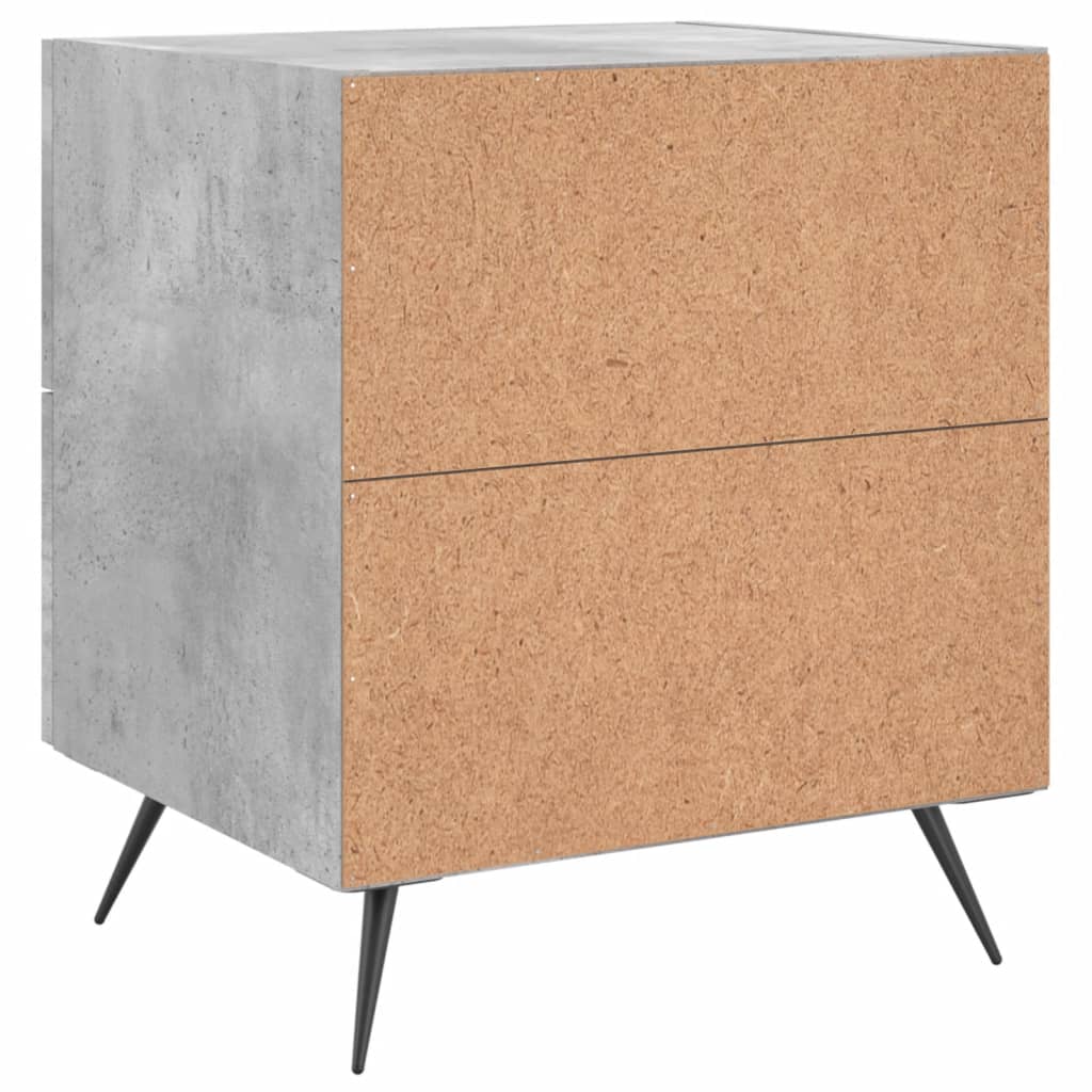 Mesita De Noche Madera Ingeniería Gris Hormigón 40x35x47,5 Cm_4