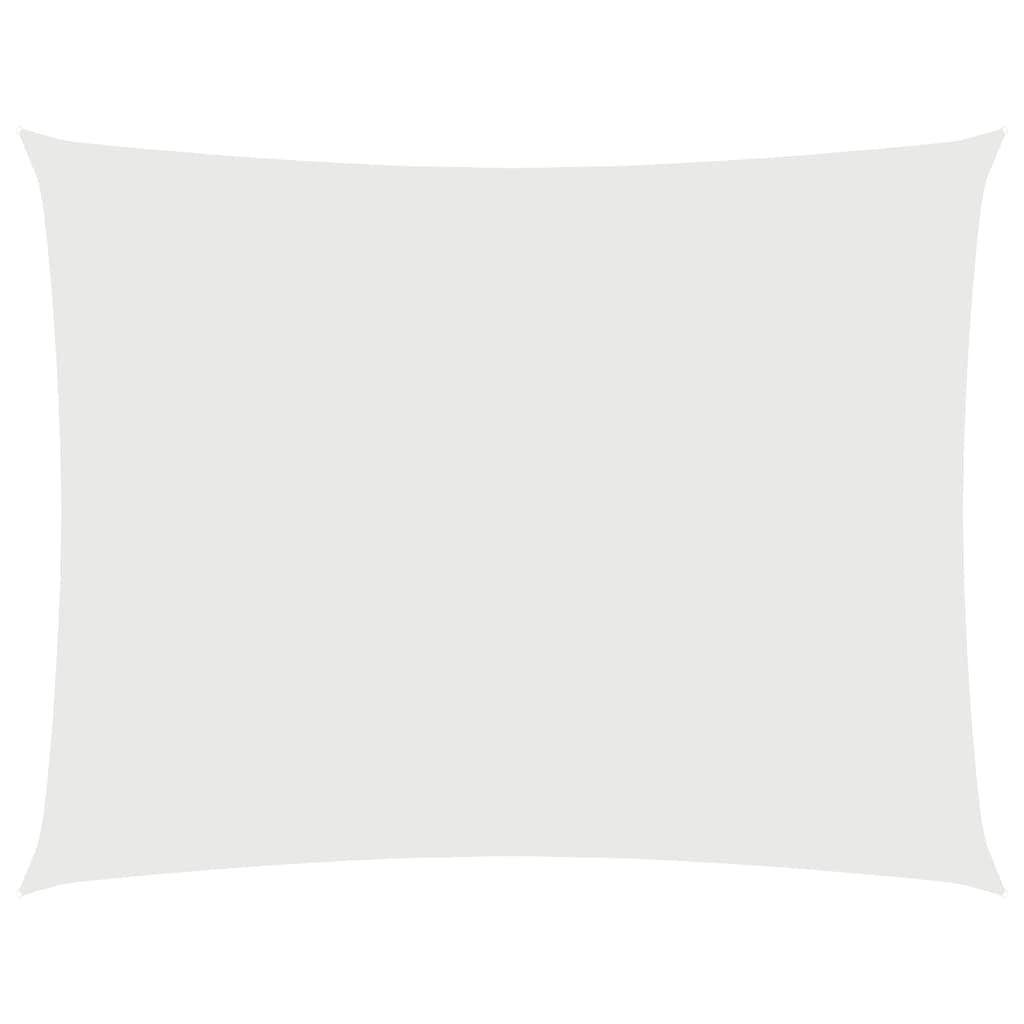 Vidaxl Toldo De Vela Rectangular Tela Oxford Blanco 3x6 M_0