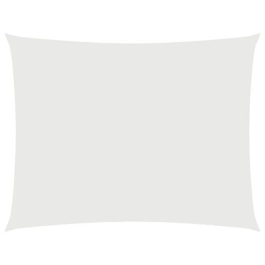 Vidaxl Toldo De Vela Rectangular Tela Oxford Blanco 4x5 M_0