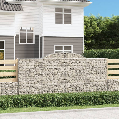 Cestas Gaviones 5 Uds Forma De Arco Hierro 300x50x140/160 Cm_1