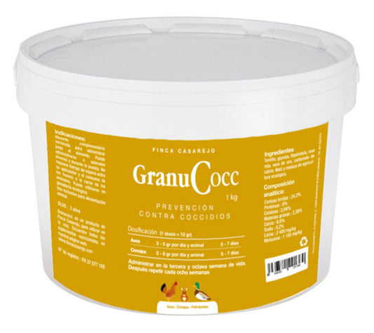 GranuCocc (1Kg) - apoyo nutricional granulado para gallinas y otras aves - Apoyo digestivo - 100 % natural_0