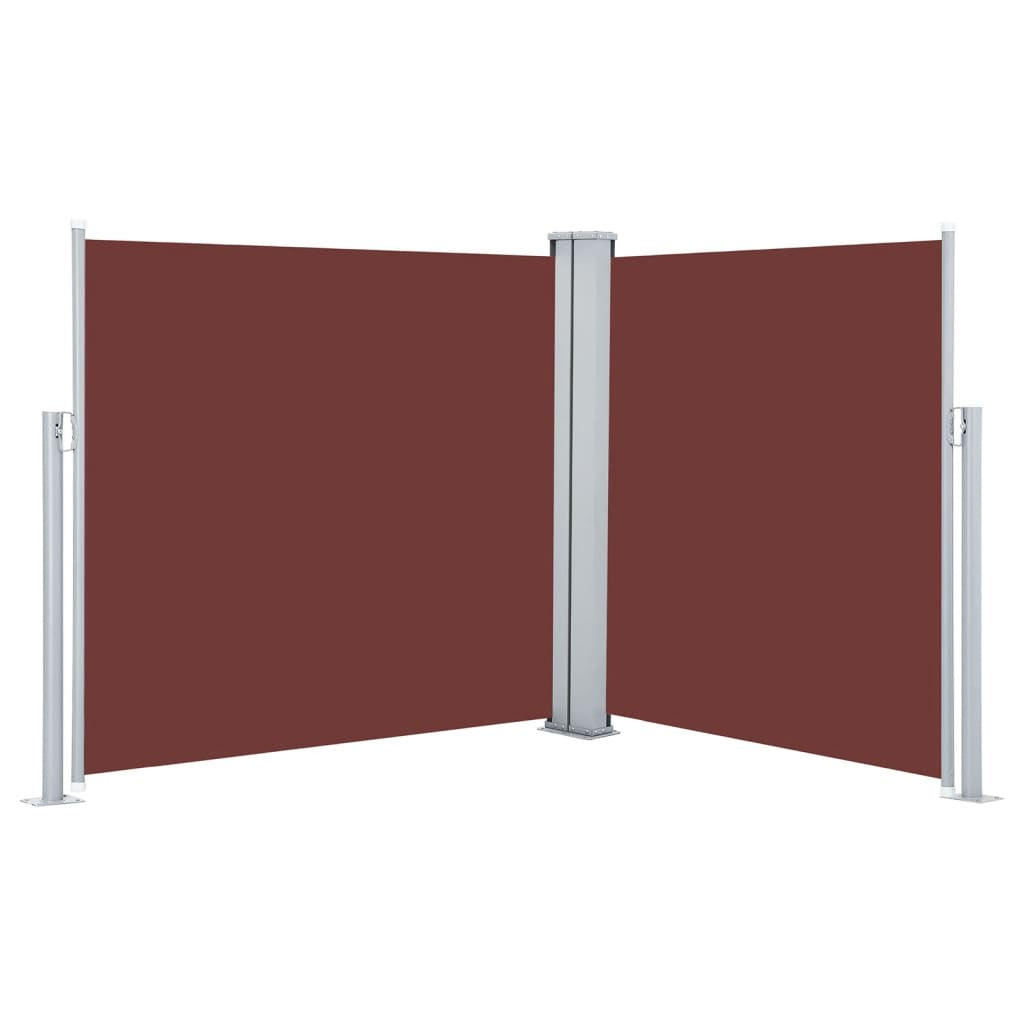 Vidaxl Toldo Lateral Retráctil Marrón 100x600 Cm_0