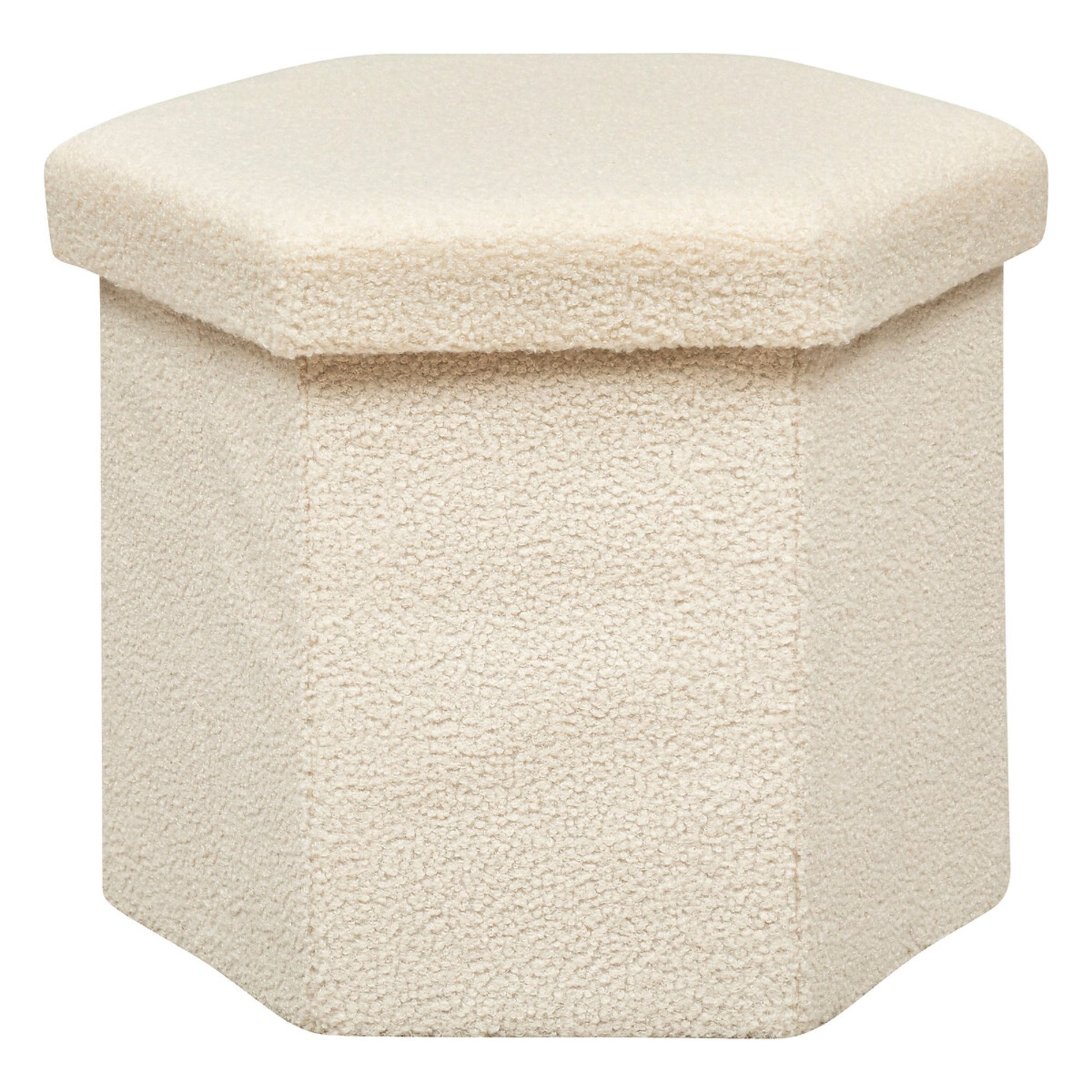 Puf Plegable Hexagonal Jako Rizo Marfil_0