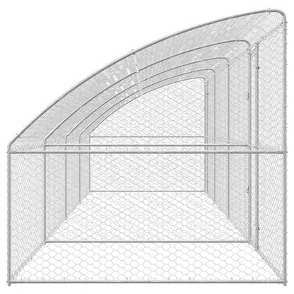 Refugio Para Perros 4 Pcs Plateado 8 X 2 X 2 M_4