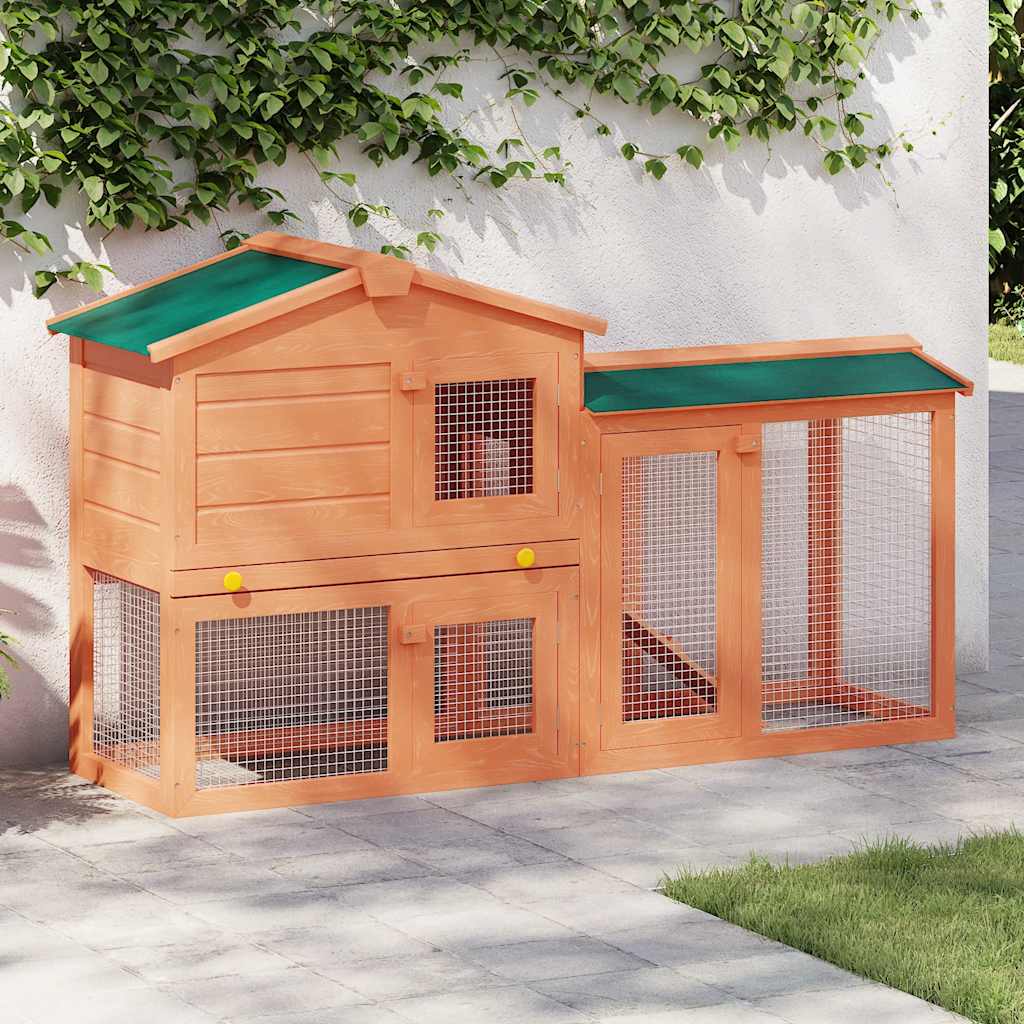 Casa De Animales Grande Jaula Conejera De Madera_1
