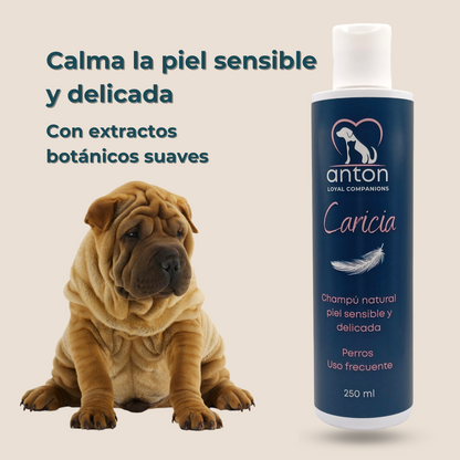 Champú Natural Para Perros “caricia” - Pack Ahorro - 3x250 Ml