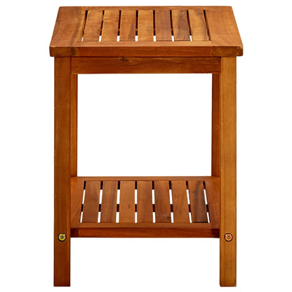 Mesa De Centro De Madera Maciza De Acacia 50x35x45 Cm_1