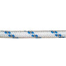 Cuerda Poliester Trenzada Blanco / Azul 10 Mm. Bobina 100 M.
