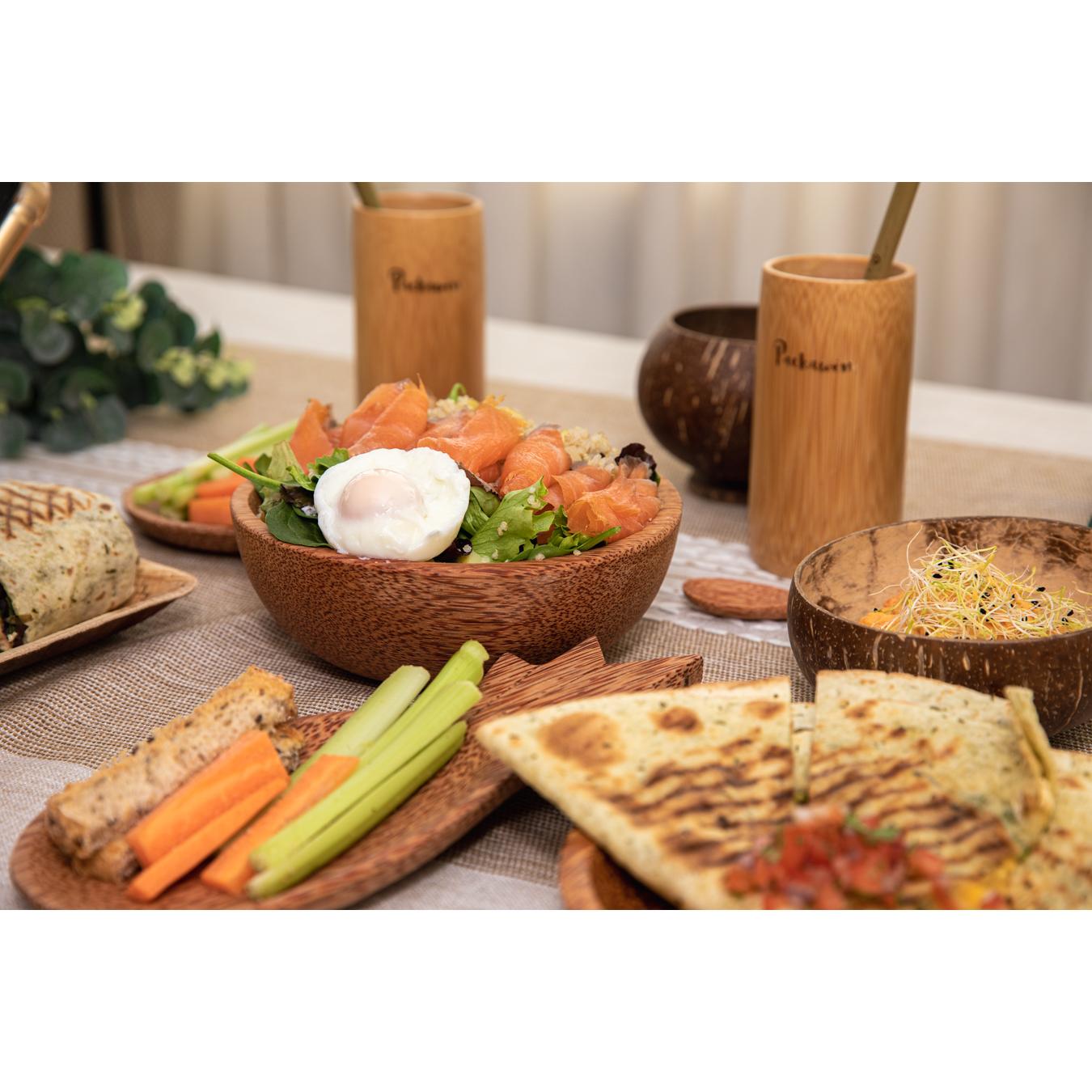 Ensaladerade madera de coco 100% ecológica 18 x 6 cm