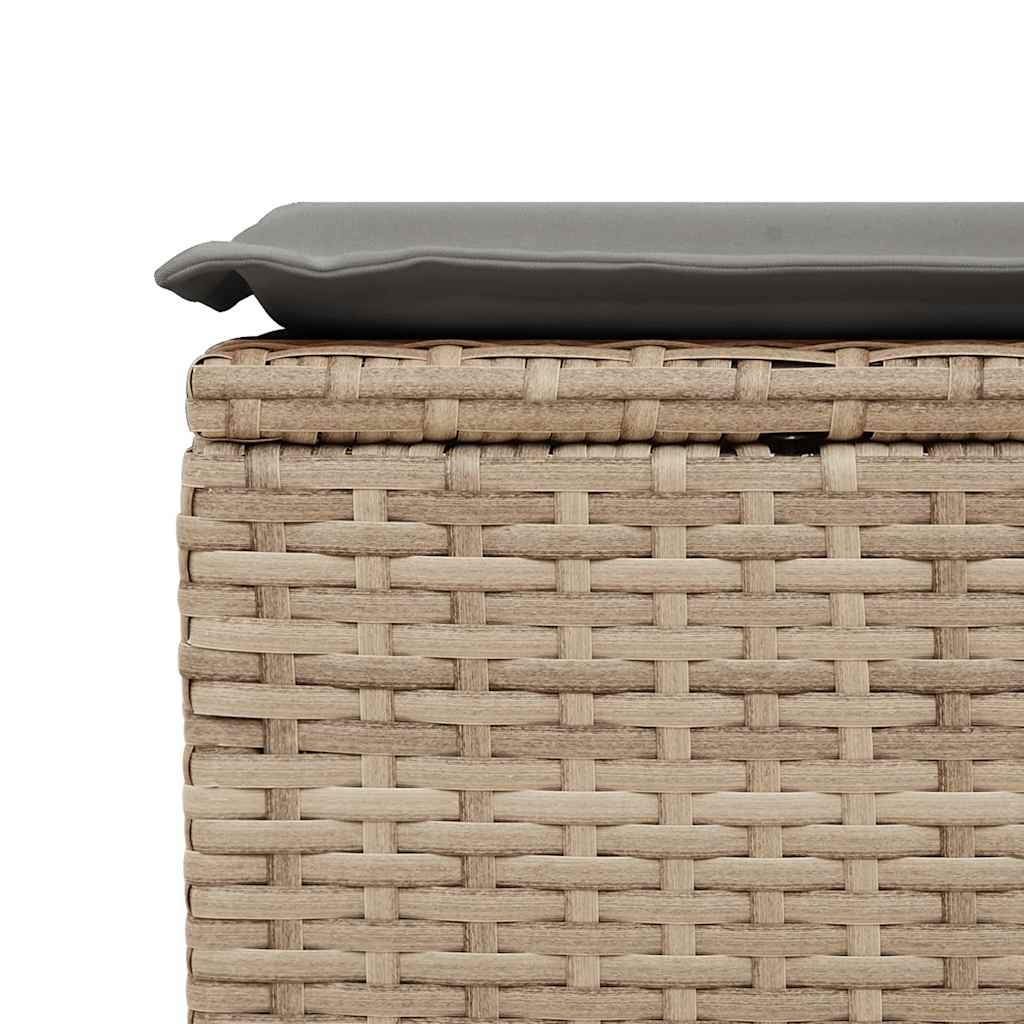 Set Sofás Jardín Y Cojines 6 Pzas Ratán Sintético Acacia Beige / Vetonek_5