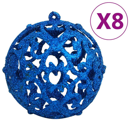 Vidaxl Juego De Bolas De Navidad 111 Pzas Poliestireno Azul_3