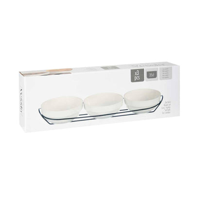 Set 3 Bols Porcelana Blanca 350ml C Supo Colección Vessia_3