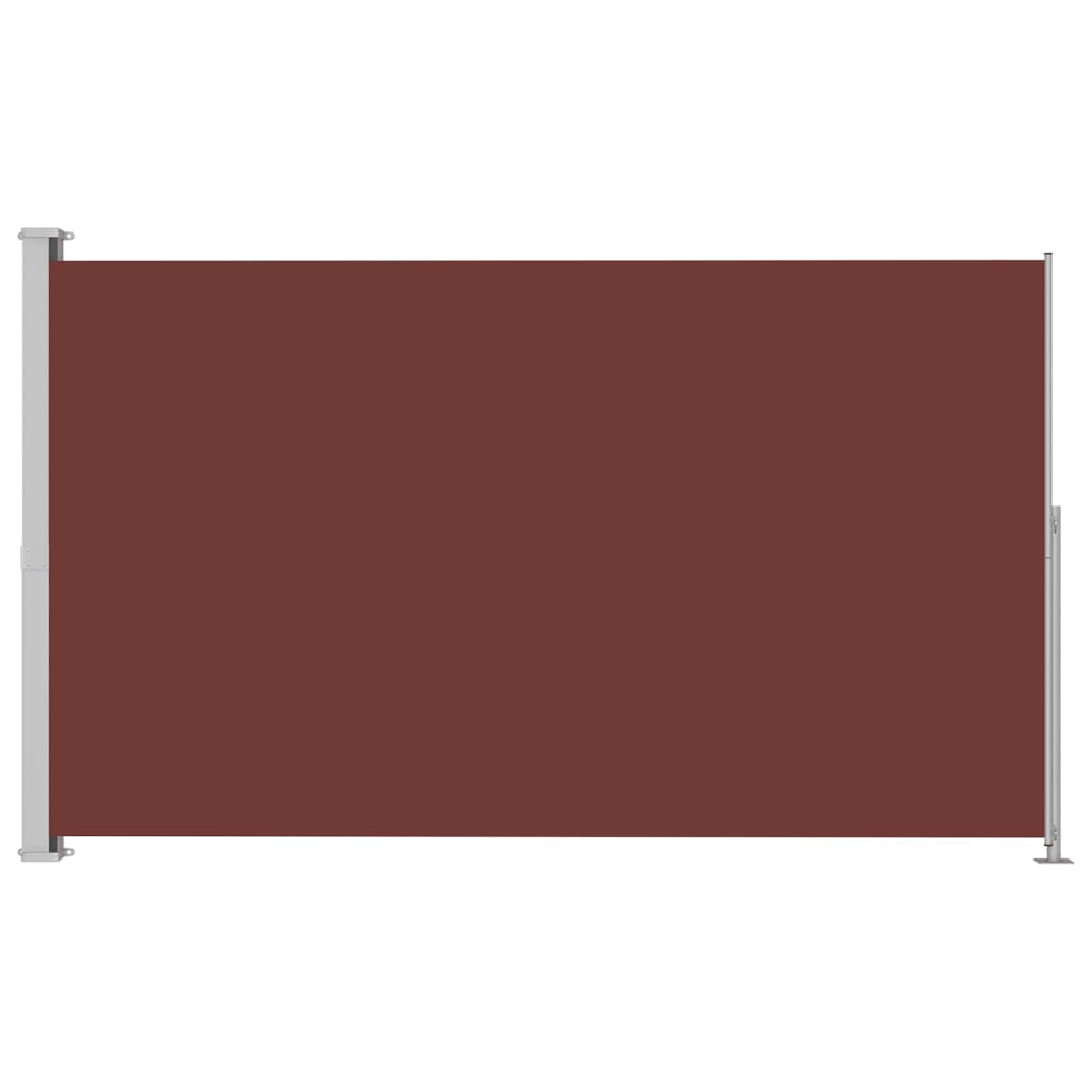 Vidaxl Toldo Lateral Retráctil Para Patio Marrón 220x300 Cm_0