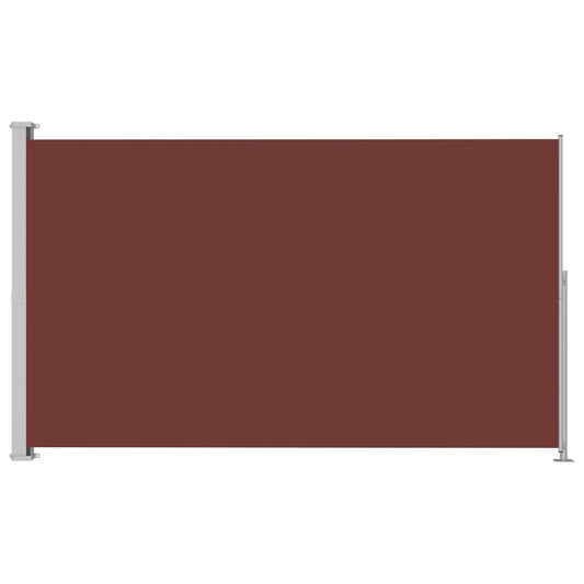 Vidaxl Toldo Lateral Retráctil Para Patio Marrón 220x300 Cm_0
