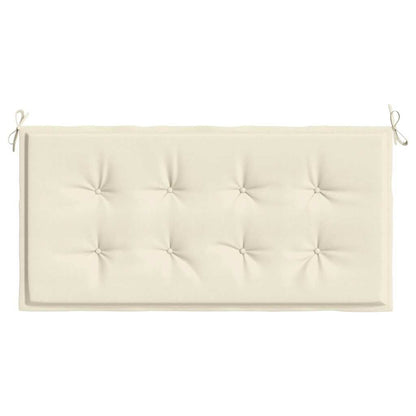 Vidaxl Cojín De Banco De Jardín Tela Oxford Crema 100x50x4 Cm_3