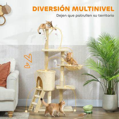 Pawhut Árbol Rascador Para Gatos Grande_3