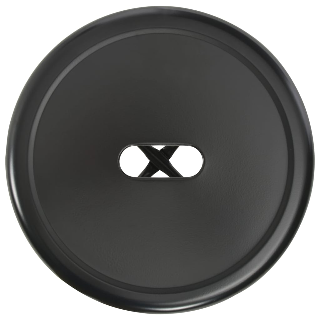 Taburetes De Cocina 6 Unidades Acero Negro_4