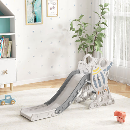 Aiyaplay Tobogán Para Niños De 18-36 Meses Con 3 Escaleras 157x46,5x80 Cm Gris_1