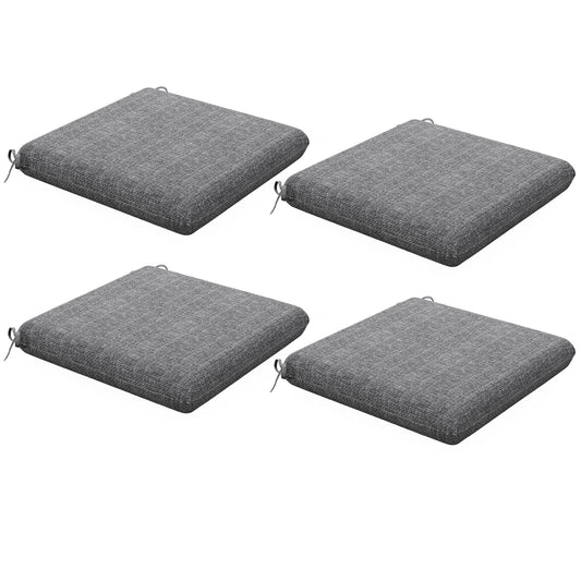 Outsunny Conjunto De Cojines Para Sillas De Comedor 47x47x7 Cm Gris_0