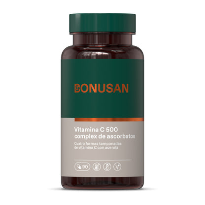 Bonusan Vitamina C-500 complejo de ascorbatos 90 cápsulas
