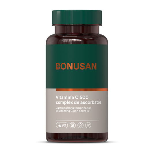 Bonusan Vitamina C-500 complejo de ascorbatos 90 cápsulas